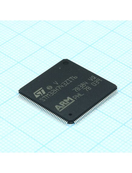 STM32H743ZIT6, микроконтроллер stm 32-бит 2мб флжш-память 1кб озу 400мгц lqfp-144