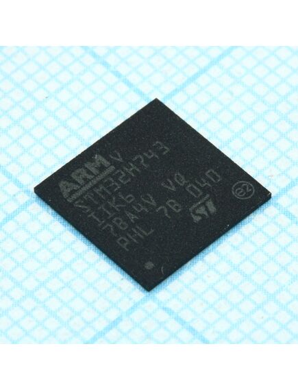 STM32H743IIK6, микроконтроллер stm 32-бит ядро arm cortex m7 risc 2мб флэш-память 3.3в 201-pin ufbga лоток