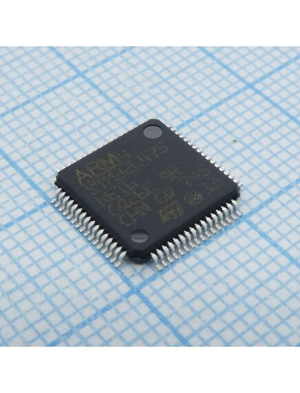 STM32L475RET6, микроконтроллер stm 32-бит ядро arm cortex m4 risc 512кб флэш-память 3.3в 64-pin lqfp лоток