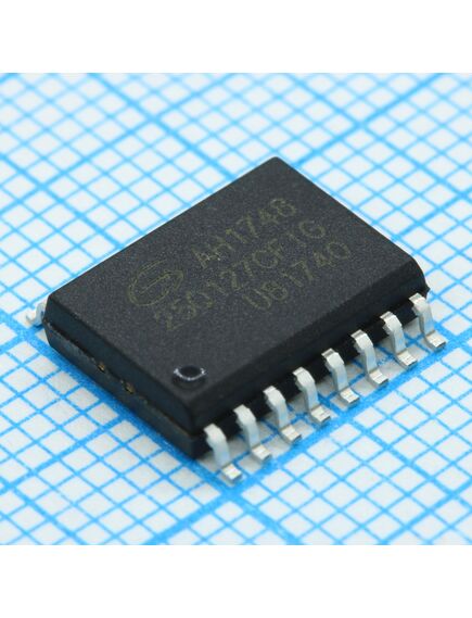 GD25Q127CFIGR, флэш-память архитектура nor 128мб (16m x 8) шина spi счетверенный порт 104мгц [sop-16]
