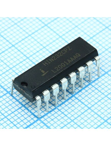 HIN232CPZ, ic txrx rs-232 5v 16dip