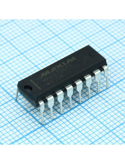 MAX232EPE+, интерфейс rs-232, 120кбит/сек, uп=5в -40...+85c