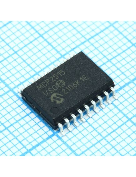 MCP2515T-I/SO, интерфейс can 2.0в, 1 mbps, spi 10 мгц