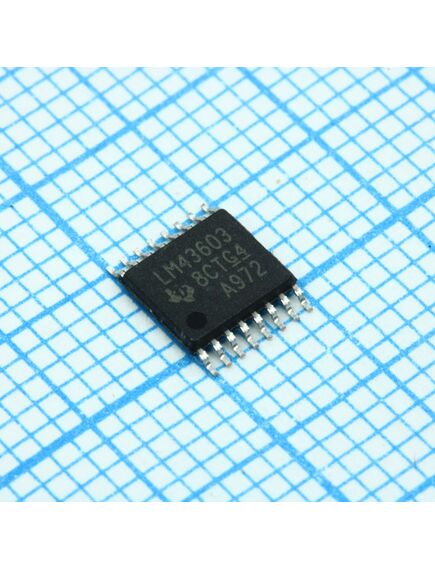 LM43603PWPR, преобразователь постоянного тока понижающий синхронный подстраиваемый 3а