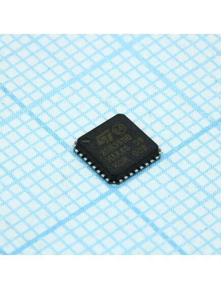 ST25R3911B-AQFT, считыватель rfid-меток, 3.4-6.8 мбит/с, считывание, запись 32-pin vfqfpn ep лента на катушке