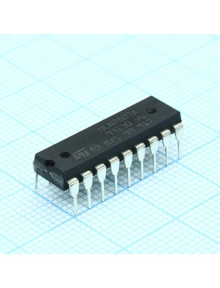 ULN2803A, набор npn транз. x 8 50v 0.5a 2.7kohm input resistor for 5v ttl and cmos, изображение 2