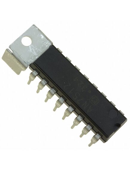 AN7512, унч 2x1вт (5в/8 ом), 34дб, pегулятоp гp