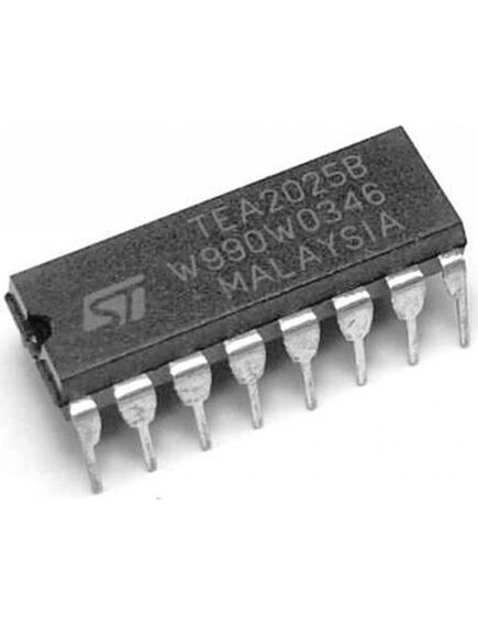 TEA2025B, уhч 2x2.3вт (9в/4 ом)