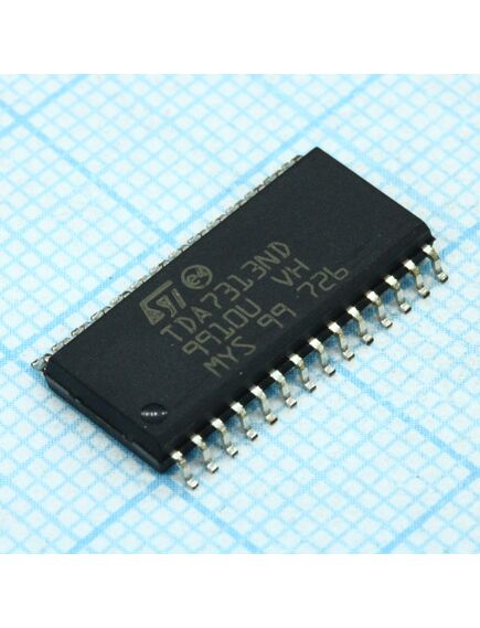 TDA7313ND, аудио процессор, стеpео hi-fi, упpавляемый i2c-bus