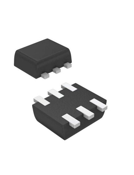 BC847BVN-7, trans npn/pnp 45v 0.1a sot563