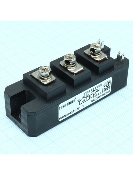 MGC50D12A1-251H3, полумостовой модуль igbt 50а 1200в