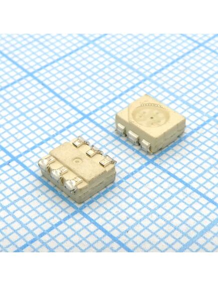 KAAF-5060QBDSURKZGCT, светодиод smd 5х6мм/красный/630нм/180-350мкд - зеленый/525нм/280-650мкд/синий/470нм/110-250мкд/прозрачный/100°
