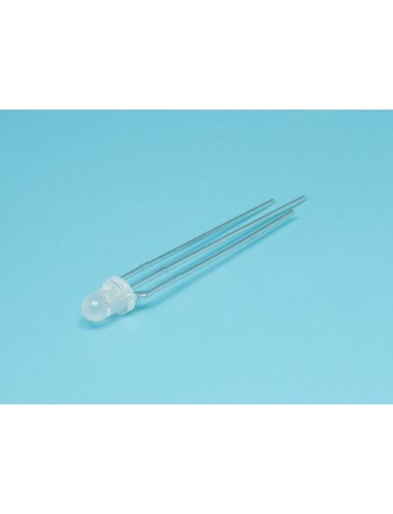 LHG2092, светодиод 3мм/красный/660нм/5мкд - зеленый/565нм/5мкд/белый матовый/60°