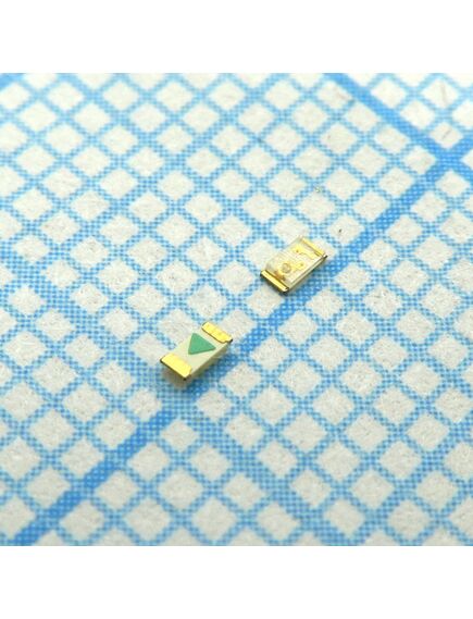 KPG-1608CGKC-T, светодиод smd 1,6х0,8мм/зеленый/570нм/20-50мкд/прозрачный/120°