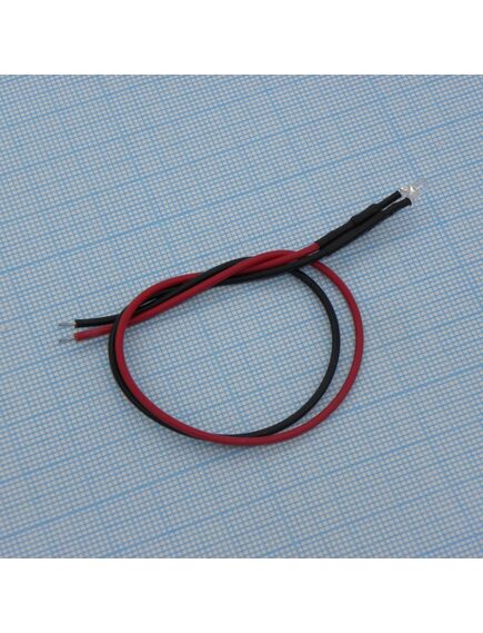 Led 3mm Blue - 12V (с провод.), светодиод 3мм/синий/3000мкд/12v с проводом