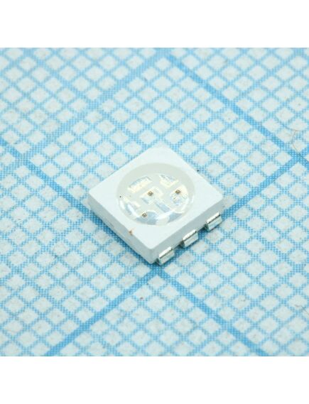 FYLS-5050UR3C, светодиод smd 5х5мм/красный/625нм/2000мкд/прозрачный/120°