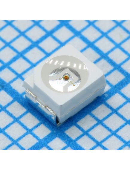 FM-3528HYK-589N, светодиод smd 3,5х2,8мм/желтый/589нм/500-900мкд/прозрачный/110°