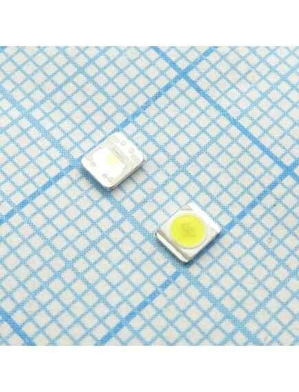LED 2835 3V 1W 100Lm W+, широкая площадка - анод(+)