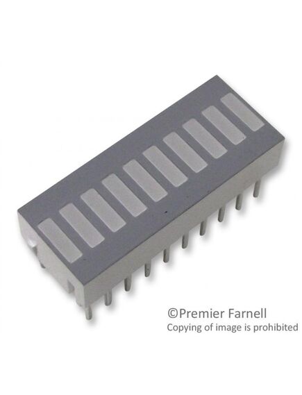 HDSP-4850, 10 сегментный графический индикатор/зеленый/571нм/1,9мкд