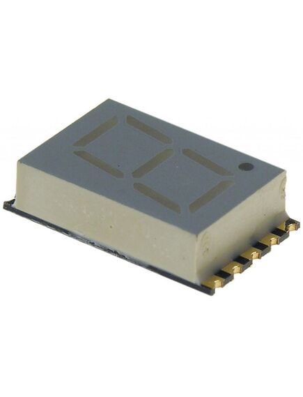 KCSA04-104, 1 разрядный сегментный дисплей smd 10,16мм/красный/640нм/4.7-18мкд/оа