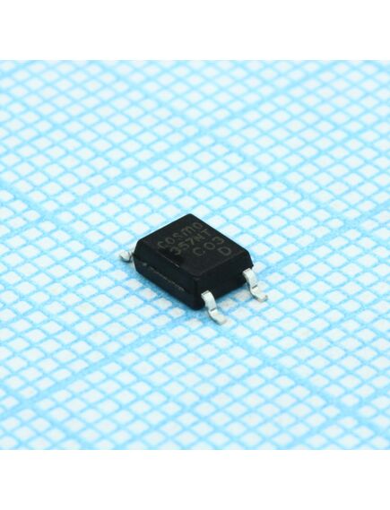 KPC357NT0DTLD, оптопара транзисторная одноканальная 3.75кв /60в 0.05a кус=300...600% 0.07вт -55...+115°c nbc