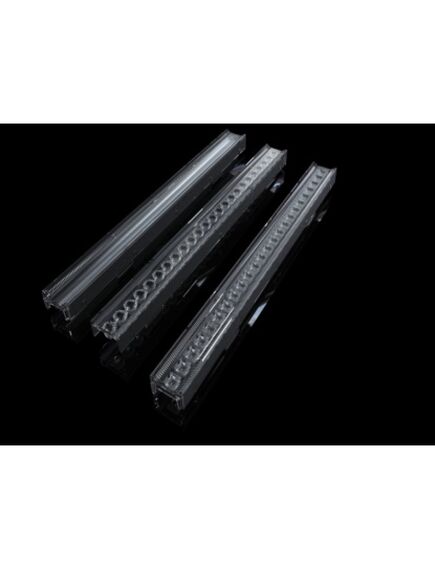 ASL280D26H24LED90G, линейная линза для светодиодов 2835/3030, эфф=88%, ~90°, 280x26mm h:13,43mm, pmma