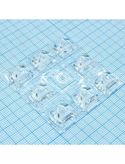 C15035_STRADELLA-8-T3, групповая квадратная линза 50х50мм для 8 led размером до 5050