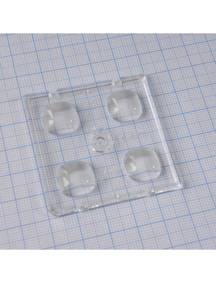 C13499_STRADA-2X2-CY, квадратная модуль линза 2x2 на 4светодиода lg innotek серии lemwa33x, эфф=94%, 136°x136°