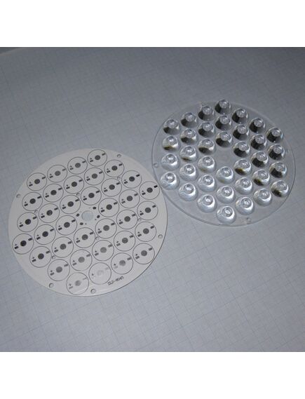 BD-140-15-36TE, линза круглая 15° под 36шт osram dragon/dragonplus 140х12мм