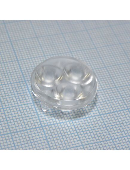 C11602_SATU-M, линза круглая на 3 светодиода lg innotek серии lemwa33x (oslon/cree xp-g), эфф=93%, 34°