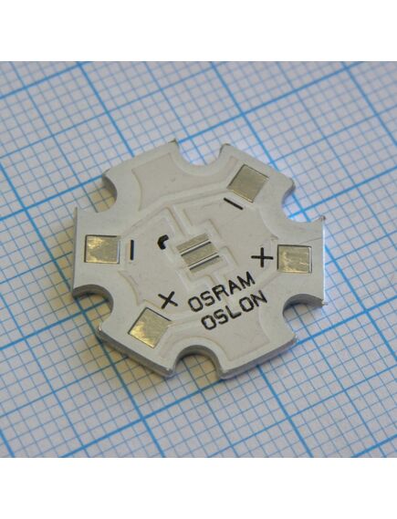 PN STAR-OSLON-SINGLE, плата звездочкой белая для светодиодов osram серии oslon