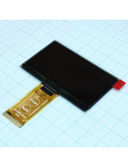 WEO012864GLPP3N00000, oled 2.42" графический, 128х64, cog без рамки, желтый, интерф. 6800, 8080, spi, контроллер ssd1309zc, vdd 3в, -40 ... -80 с