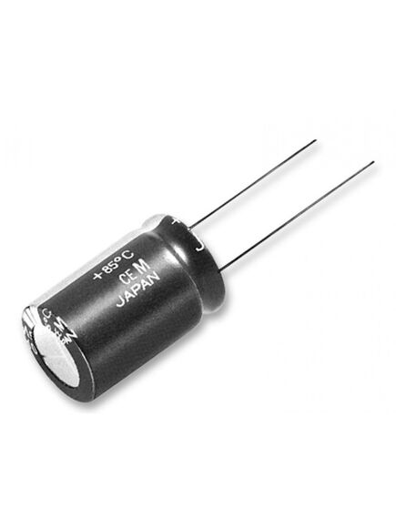 ECA1CM101, конденсатор алюминиевый электролитический 100мкф 16в ±20% (5 х 11мм) радиальные выводы 2мм 180ма 2000час 85°с автомобильного применения россыпь