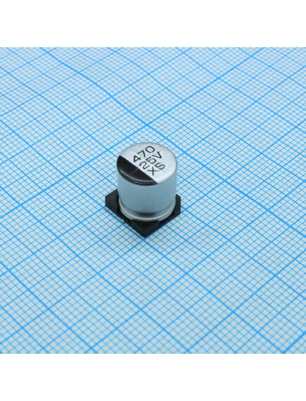 TS13C01E471MKT000R, конденсатор алюминиевый электролитический smd 470мкф 25в ±20% (10 x 10.5мм) 280ма 2000час 85°с лента на катушке
