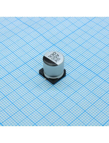 TS13C01V331MKT000R, конденсатор алюминиевый электролитический smd 330мкф 35в ±20% (10 x 10.5мм) 300ма 2000час 85°с лента на катушке