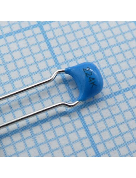 RDER71H224K1S1H03A, многослойный керамический конденсатор 0.22uf ±10%, 50v, x7r, радиальные выводы 2.5mm, на ленте