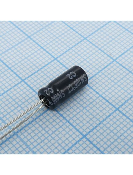 SN016M0022B2F-0511, алюминиевый электролитический конденсатор неполярный 16в 22мкф ±20% 5х11мм 105°c