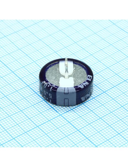 DB-5R5D105T, ионистор стандартный 5,5v, 1f, -25...+70°c, 1000h, 21,5x8mm, горизонтального исполнения
