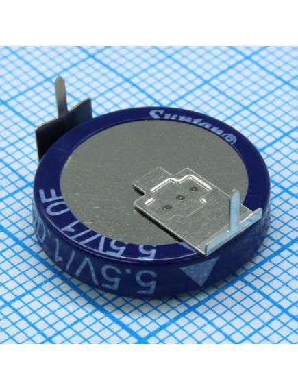 TS12-01-5R5-H105DZFR, ионистор стандартный 5,5v, 1f, -25...+70°c, 1000h, 18,7x6mm, горизонтального исполнения