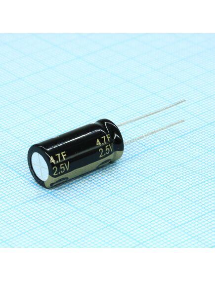 EECHZ0E475, ионистор 4.7f 2.5v -20% to 40% радиальные выводы 5mm 1000h 70c