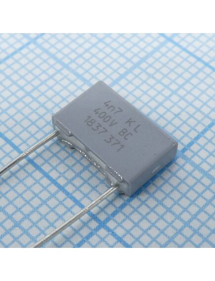BFC237188472, пленочный конденсатор 4,7нф 400vdc/220vac ±10% 10х2.5х6.5мм 105°c, изображение 2