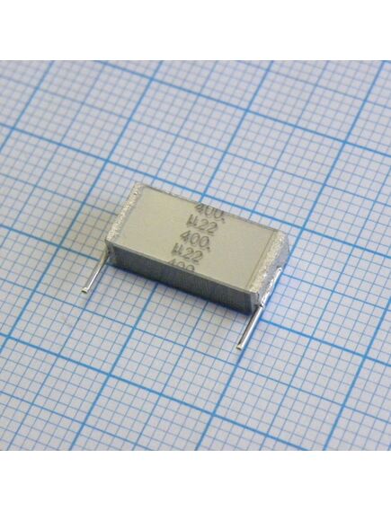 B32562J6224K, конденсатор металлоплёночный полиэтилентерефталатный 0.22мкф 400в ±10% (16.5х4.7х7.5мм) шаг выводов 15мм 125°с россыпь
