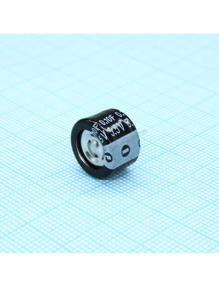 EECF5R5H104, ионистор стандартный 5,5v, 0.1f, -25...+85°c, 1000h, 12.5x9.5mm, горизонтального исполнения