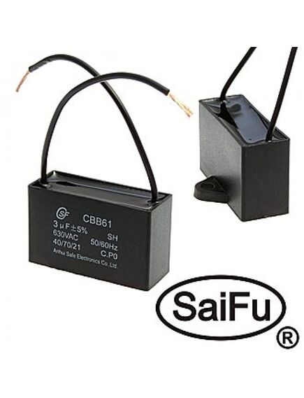 CBB61 3UF 630V (SAIFU), пусковой конденсатор saifu cbb61, 3 мкф, 630 в