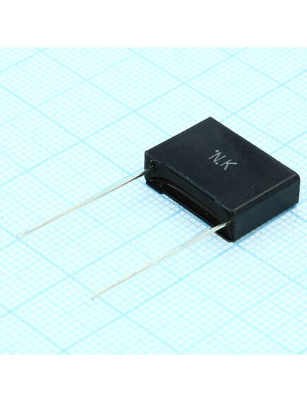 ECQUAAF104K, металлоплёночный полипропиленовый конденсатор x2, 0.1мкф ±10%, 275vac, радиальные выводы с шагом 15мм, (17.5 x 5 x 12мм)