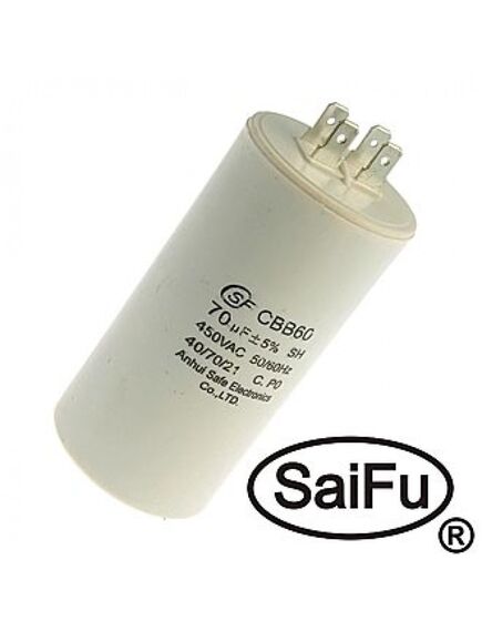 CBB60 70UF 450V (SAIFU), пусковой конденсатор saifu cbb60, 70 мкф, 450 в