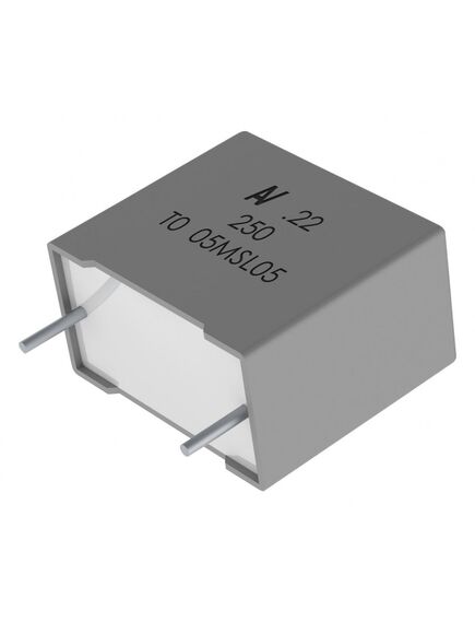 R463F310000M1M, конденсатор пленочный помехоподавляющий x2 0.1мкф 310в переменного тока ±20% (13 x 6 x 12мм) радиальные выводы 10мм 110°c россыпь