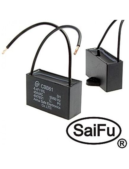 CBB61 4UF 450V (SAIFU), пусковой конденсатор saifu cbb61, 4 мкф, 450 в