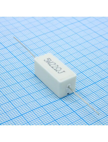 RX27-1 22 ОМ 5W 5% / SQP5, резистор цементный аксиальный 20ом ±5% 5вт