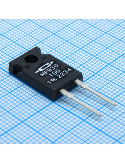 MP930-100-1%, толстопленочный резистор 100 ом ±1%, 30вт, -55°с...+150°с